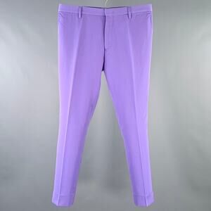 PAUL SMITH Size 31 Purple Lavender Twill Viscose Cotton Blend Dress Pants